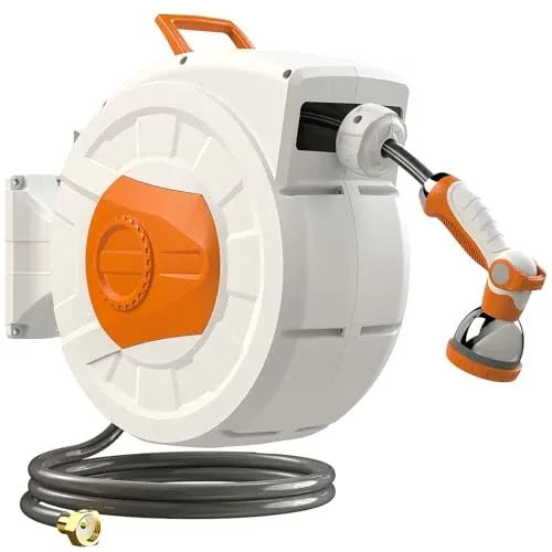 Retractable Garden Hose Reel 1/2" 100 FT
