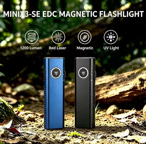 Trustfire MINIX3-SE 1200LM Rechargeable EDC Flashlight with White/UV Light