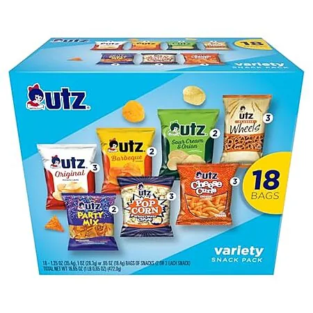18-Ct Utz Variety Snack Pack