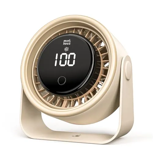 Minthouz Quiet Desktop/Wall Fan 3000mAh Battery USB-C