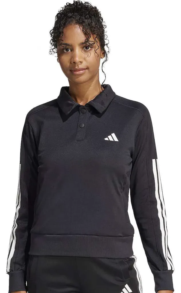 adidas Women's Iconic 3-Stripes Snap Track Top