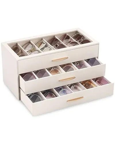 Lolalet 18-30 Slots Sunglasses Organizer Case