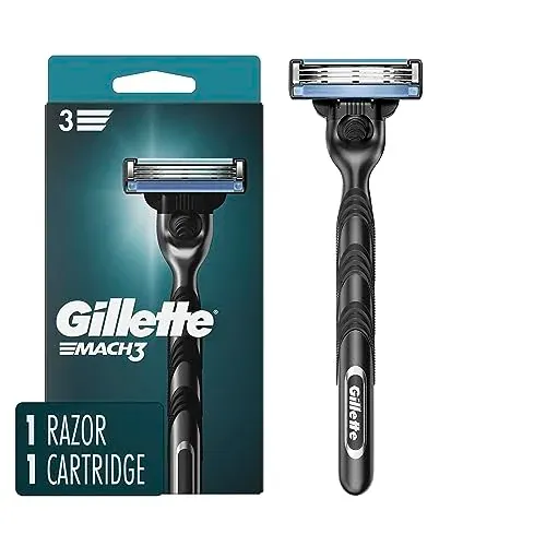 Gillette Mach3 Razor for Men (1 Razor Handle + 1 Blade Refill)