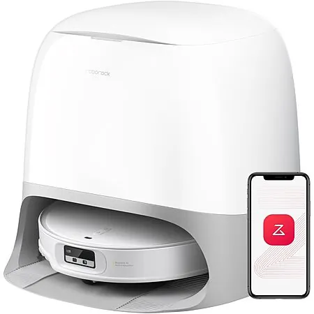 roborock Qrevo CurvX Ultra Slim Robot Vacuum w/ Thermo+ 3.0 Dock (White)