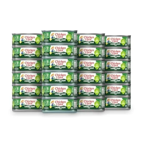 Chicken of the Sea Wild Caught Chunk Light Tuna 5 Ounce Cans 24-Count