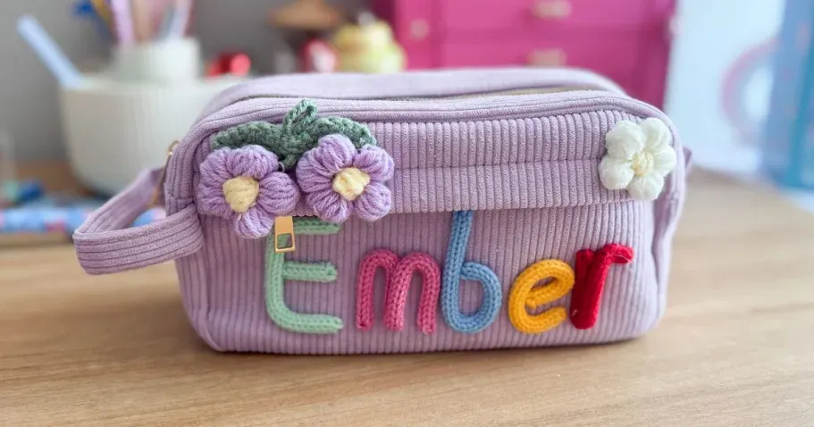 Custom Corduroy Pencil Case