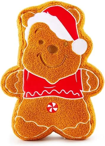 Disney Winnie the Pooh Gingerbread Holiday Shaped 15.5″ Pillow