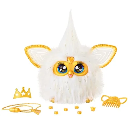 Furby Gold Glam Interactive Plush Toy White
