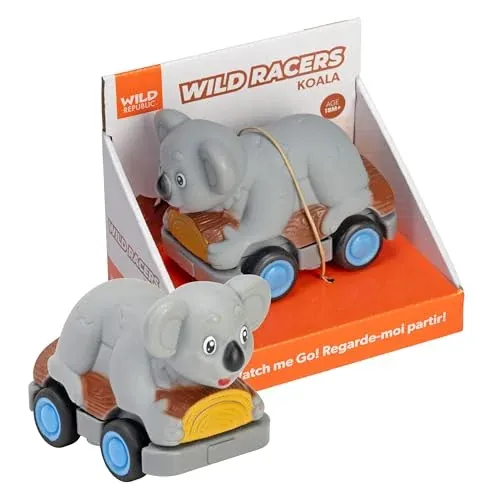 Wild Republic Wild Racers Koala Action Toy 4.5"