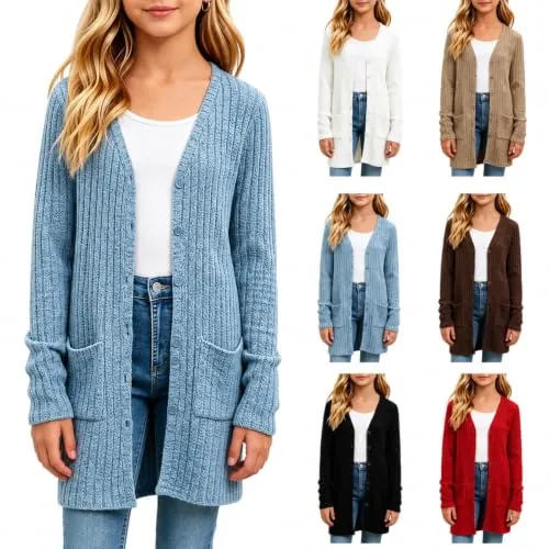 Kids Cardigan Button Down Knit