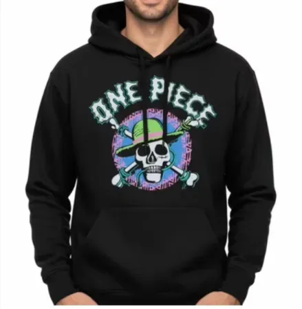 One Piece Men's Neon Skull Graphic Hoodie