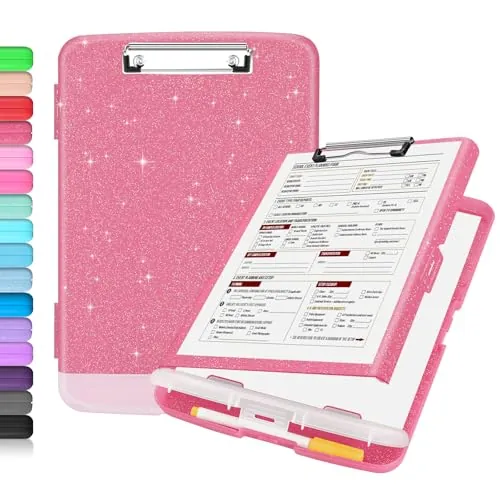 Glitter Clipboard with Storage