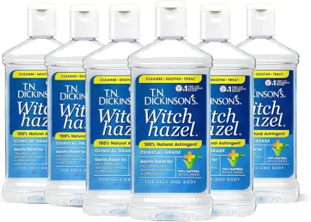 6-Pack 16oz T.N. Dickinson's Witch Hazel Astringent for Face and Body