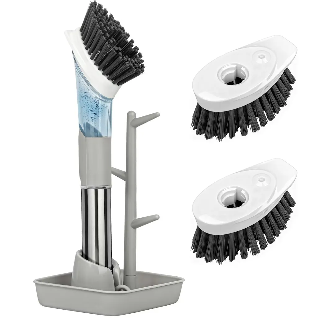 Soap Dispensing Dish Brush Set