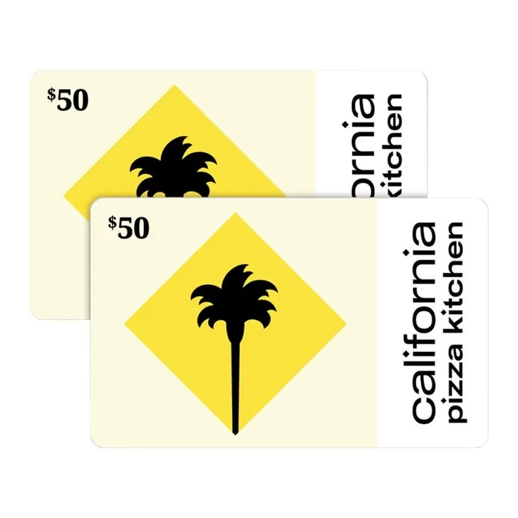 Two $50 California Pizza Kitchen Gift Cards