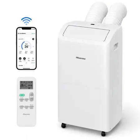 Hisense 8,000 BTU Dual Hose Portable Inverter Air Conditioner (Refurb)