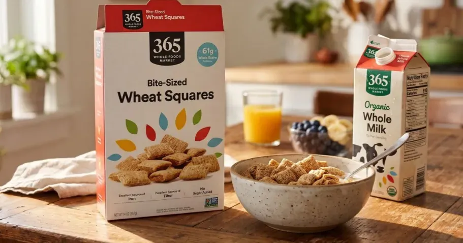 365 by Whole Foods Market Frosted Wheat Squares Cereal 16oz Box