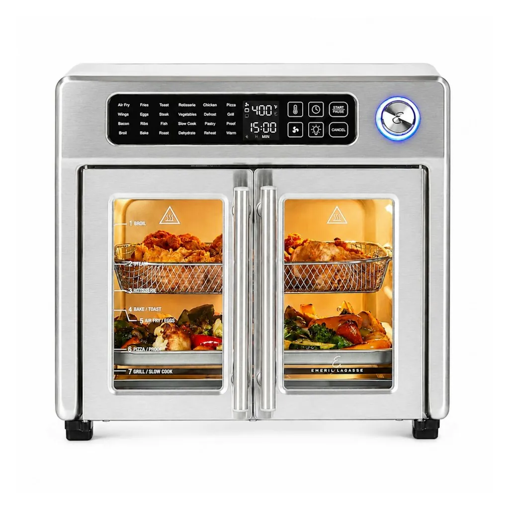 Emeril Lagasse 26-Quart French Door Air Fryer Toaster Oven