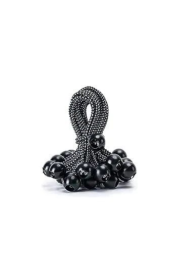Ball Bungee Cord 30-Pack (6", Black/White)