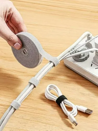 16-Foot Reusable Cord Management Kit: 58 cents + free shipping w/