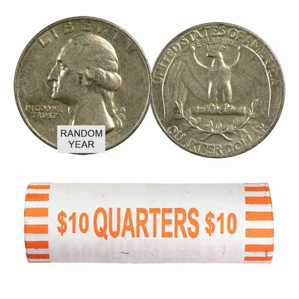 U.S. Mint 90% Silver US Coins $10 Face Value Roll