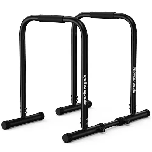 Sportsroyals Adjustable Dip Bar 400lbs Cap