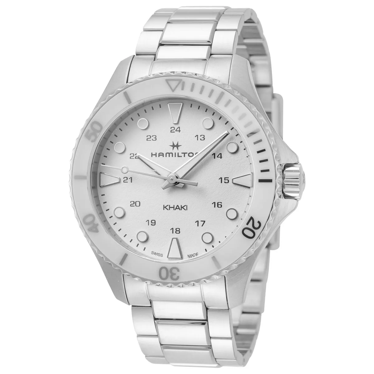 HAMILTON Khaki Navy Scuba 37mm White Dial Unisex Quartz Watch