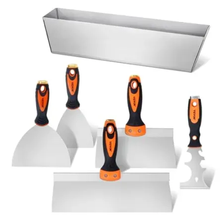6-Piece VEVOR Drywall Knife Set w/ 12" Mud Pan