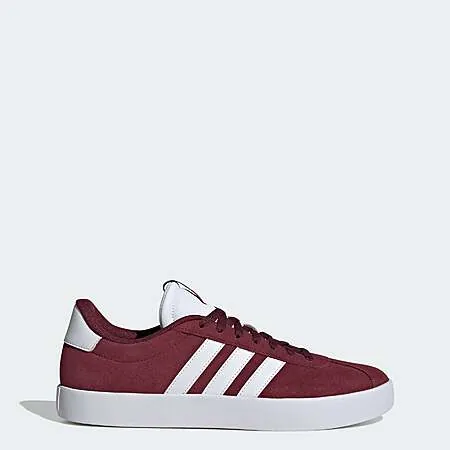 adidas Men's VL Court 3.0 Shoes (Shadow Red / Cloud White)