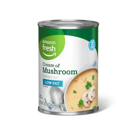 Amazon Fresh Condensed Low Fat Cream of Mushroom Soup (10.5oz)