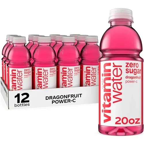 Vitamin Water Zero Power-c Electrolyte Enhanced Bottled Water (Dragonfruit) 2 x 12-Pack