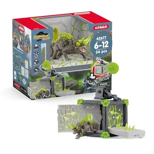 Schleich Eldrador 34-Piece Battlecave Stone Chameleon