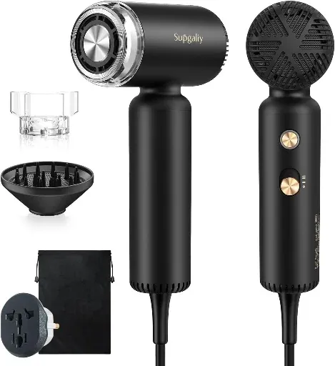 SUPGALIY Dual Voltage Travel Hair Dryer