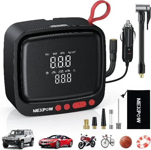 NEXPOW 150PSI 12V Corded Tire Inflator