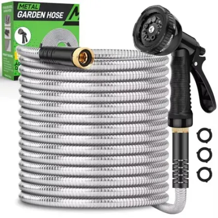 Kebose 50' Heavy Duty Stainless Steel Garden Hose
