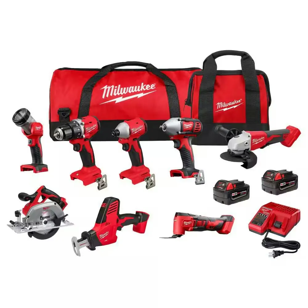 Milwaukee M18 18-Volt Lithium-Ion Cordless 8-Tool Combo Kit