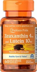 60-Count Puritan's Pride Zeaxanthin w/ Lutein Softgels