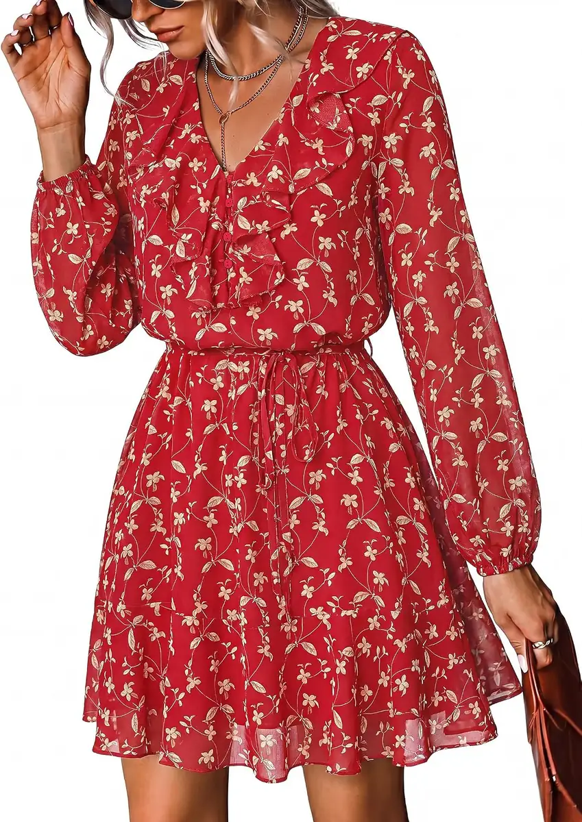 DOWERME Floral Mini Dress