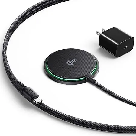 INIU Qi2 Certified 15W Magnetic Wireless Charger w/ Adapter