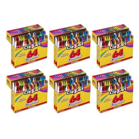 6-Pack Cra-Z-Art 64-Сount Crayons