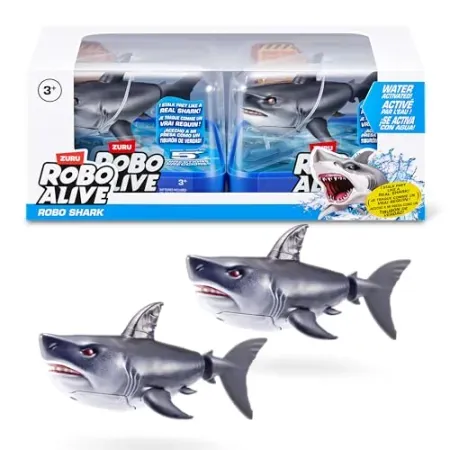 2-Pack Robo Alive Water Activated Shark