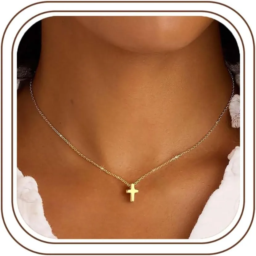 M MOOHAM Small Cross Necklace