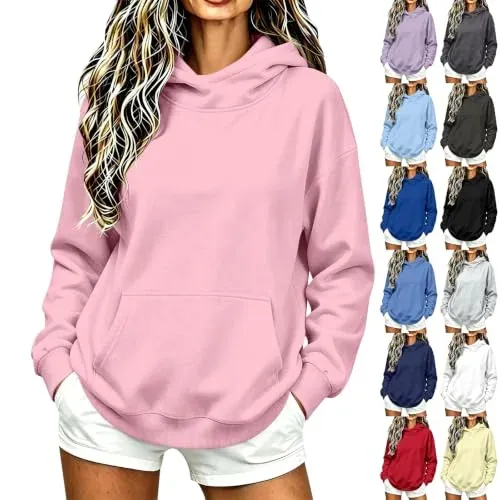Mock Neck Oversized Hoodies