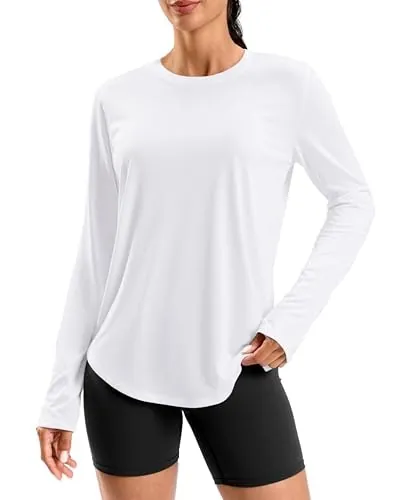 Women's Lightweight Long Sleeve Athletic Workout Shirt