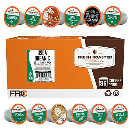 Select Accounts: 96-Ct Fresh Roasted Coffee Organic Pods (Variety Pack)