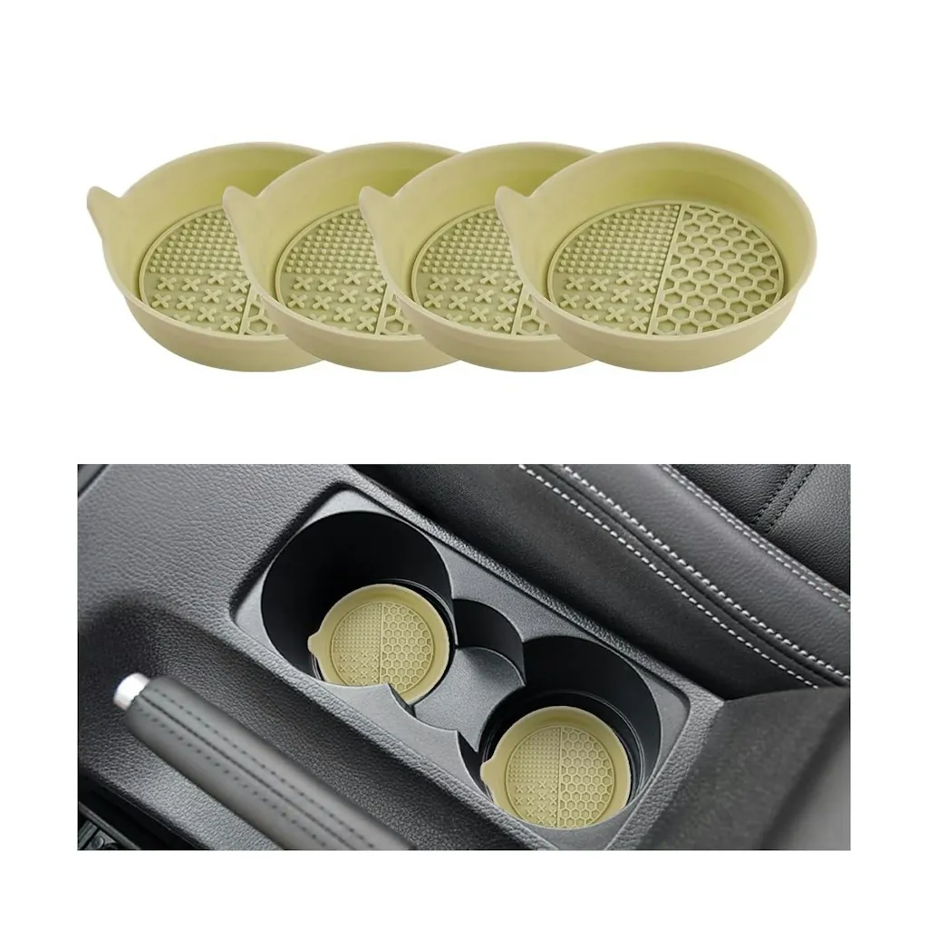Mandark 4-Piece Silicone Car Cup Holder Coasters