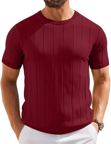 COOFANDY Men's Short Sleeve Crewneck Tops