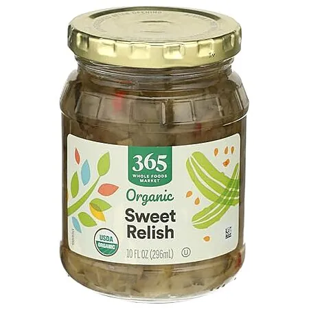 Prime Members: 10-Oz 365 by Whole Foods Market Organic Sweet Pickle Relish