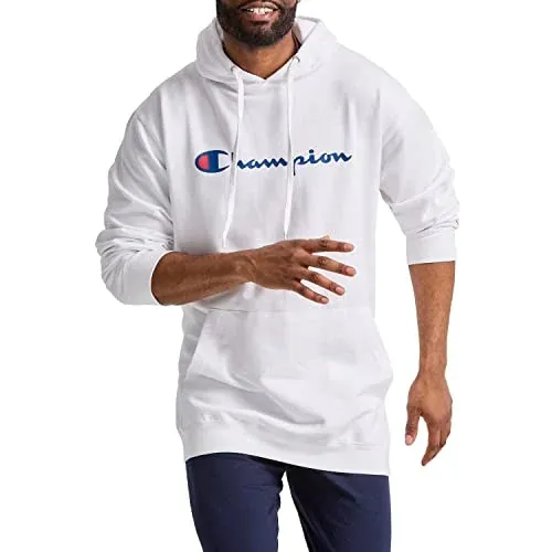 Champion Men's Fleece Hoodie, White - Size XL