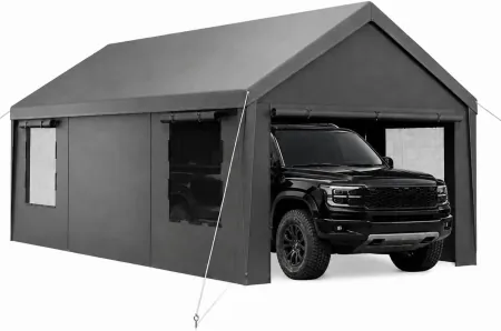 Velway 12' x 20' Carport Canopy & Portable Garage